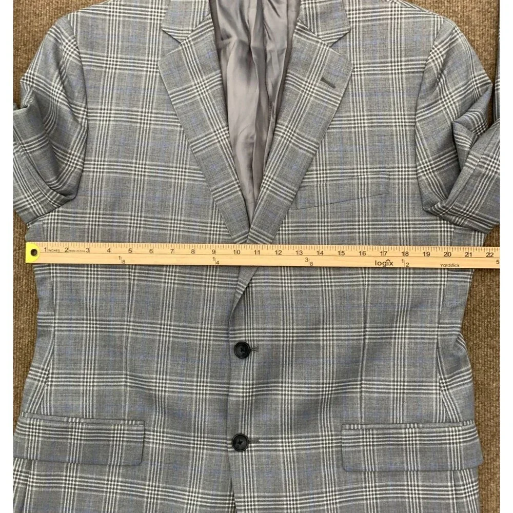 Brooks Brothers Blazer Mens 40S Fitzgerald Wool Plaid Check Jacket Sportcoat